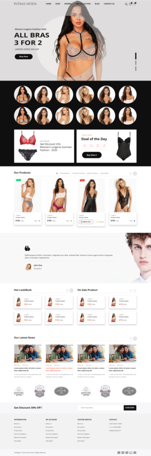Web Design by Robook for Intima moda d.o.o. | Design: #25173691
