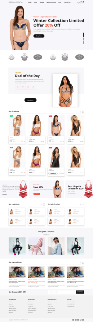 Web Design by Robook for Intima moda d.o.o. | Design: #25173744