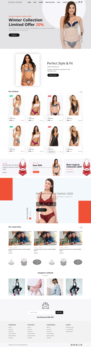Web Design by Robook for Intima moda d.o.o. | Design: #25173775