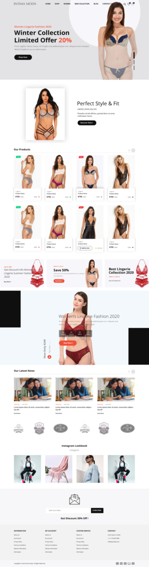 Web Design by Robook for Intima moda d.o.o. | Design: #25173781