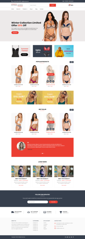 Web Design by Robook for Intima moda d.o.o. | Design: #25216845
