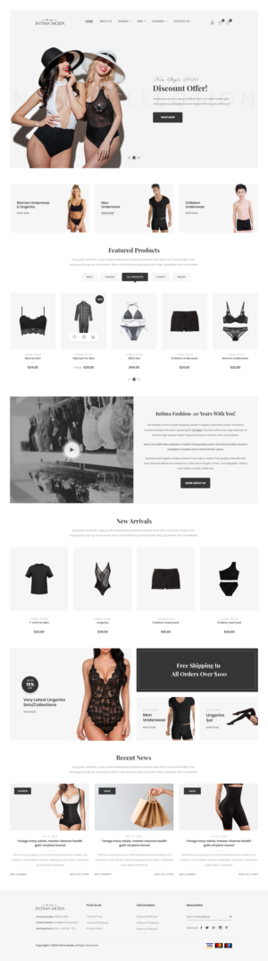 Web Design by PP² for Intima moda d.o.o. | Design: #24973762