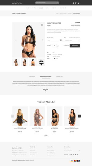 Web Design by PP² for Intima moda d.o.o. | Design: #24989596