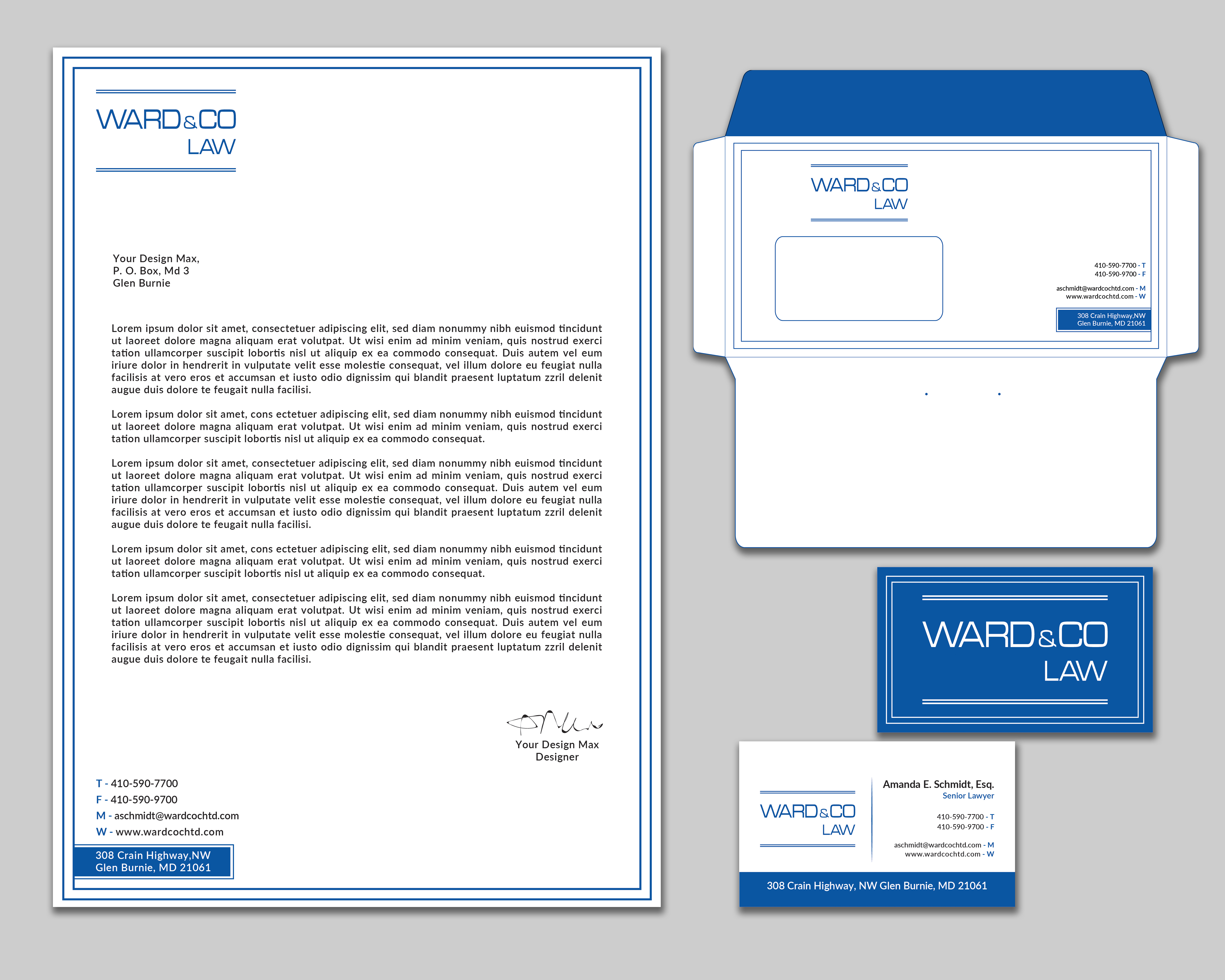 Stationery Design by Your_Design for Ward & Co Law | Design #24961902