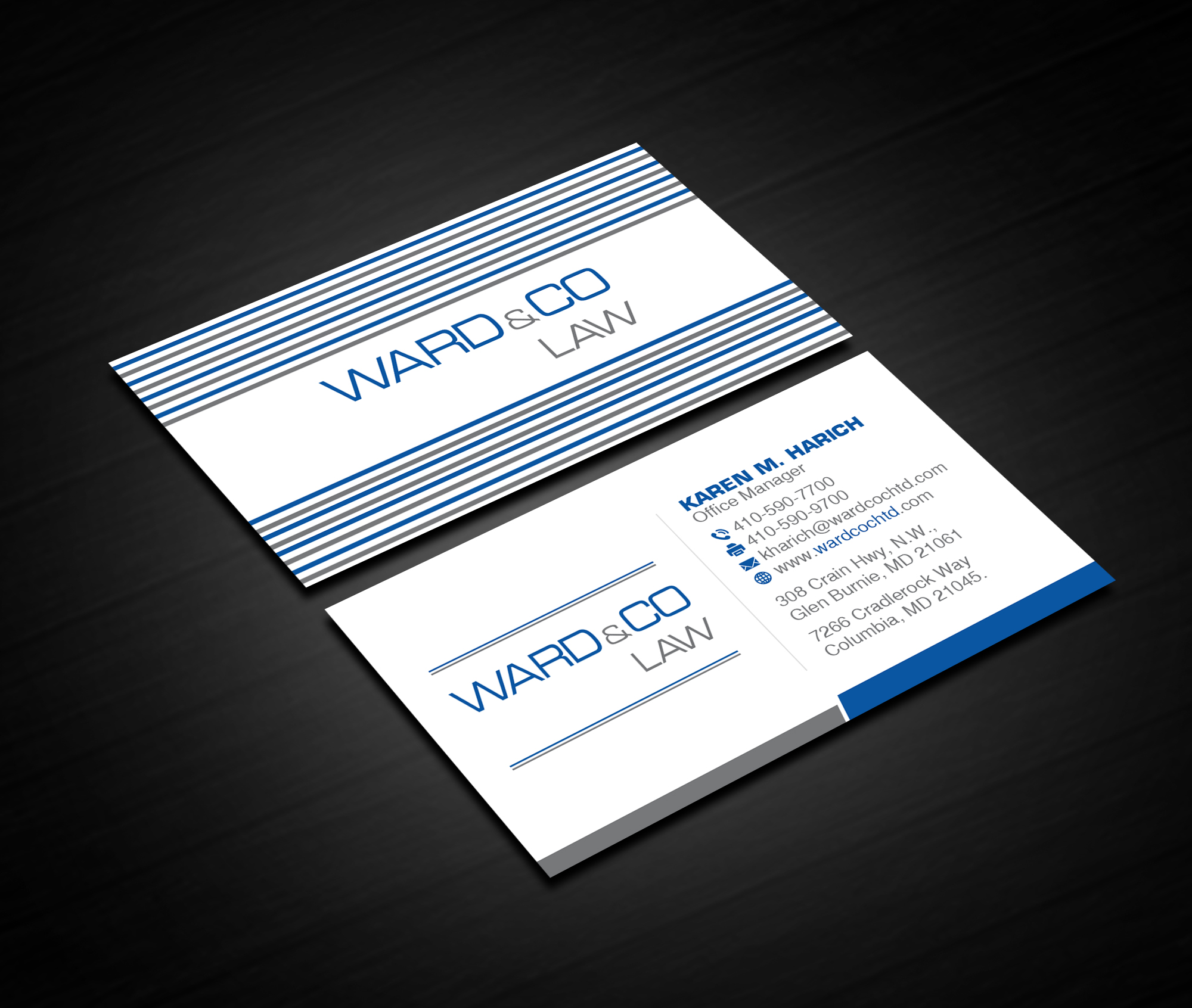 Stationery Design by Creations Box 2015 for Ward & Co Law | Design #24969056