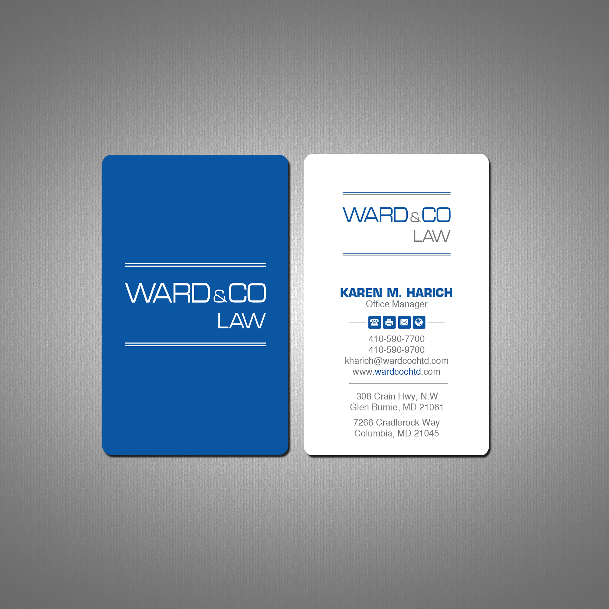 Stationery Design by Creations Box 2015 for Ward & Co Law | Design #24971265