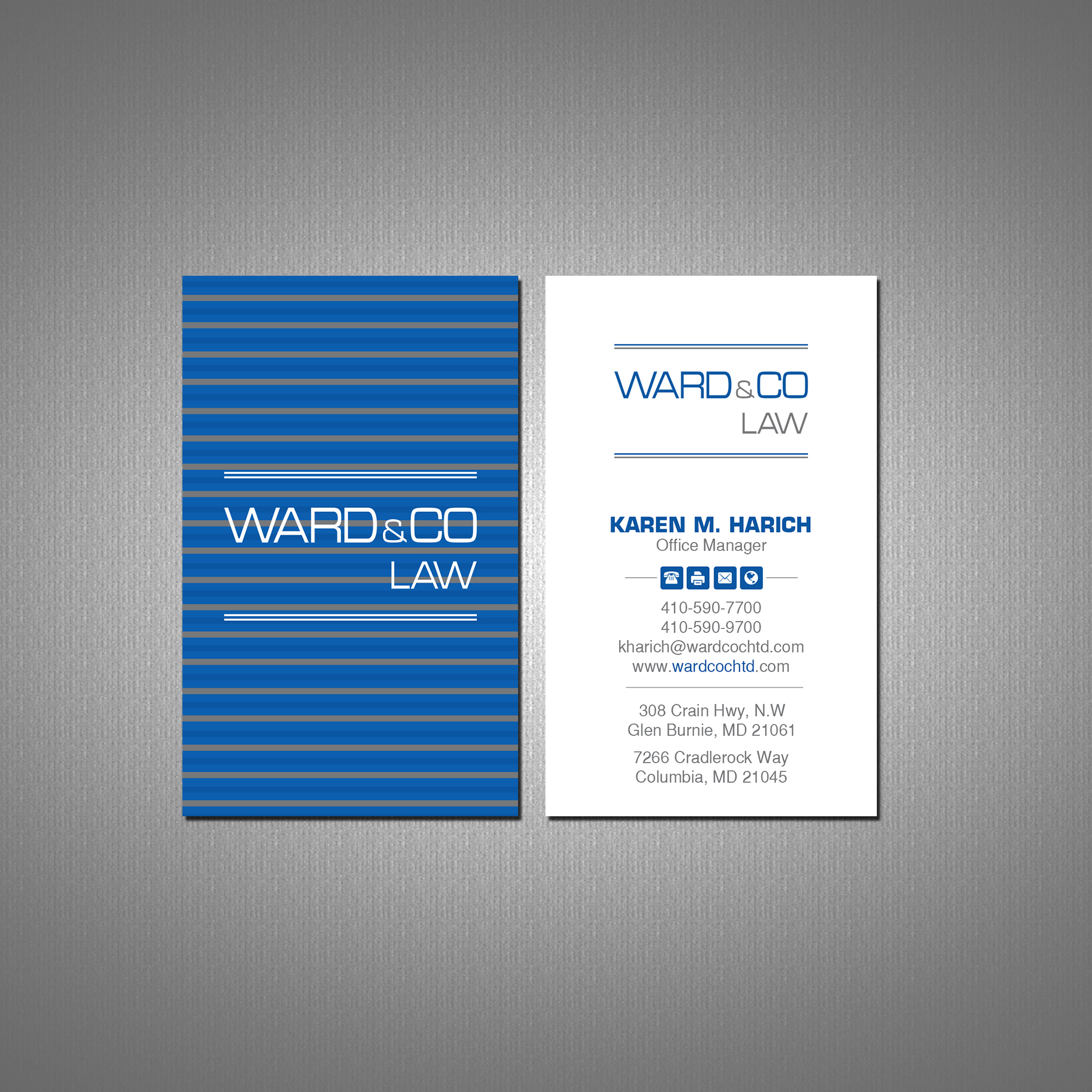 Stationery Design by Creations Box 2015 for Ward & Co Law | Design #24971268