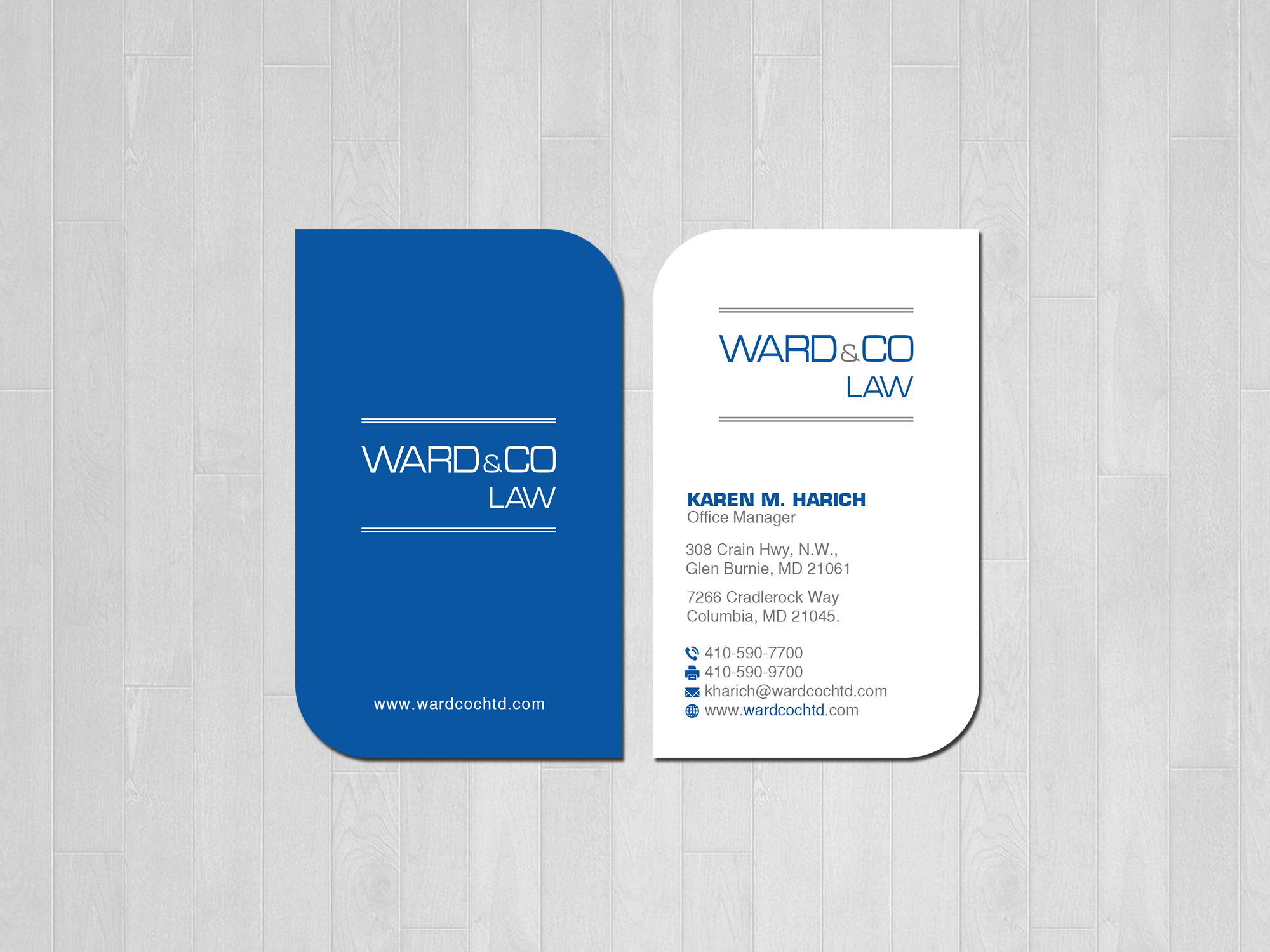 Diseño de Papelería por Creations Box 2015 para Ward & Co Law | Diseño #24971283