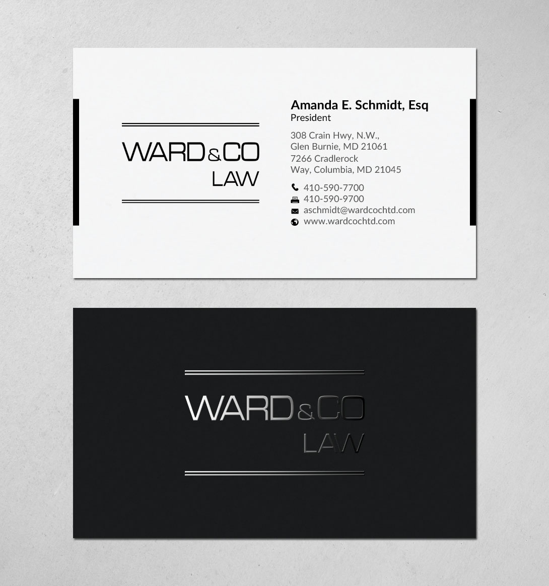 Diseño de Papelería por chandrayaan.creative para Ward & Co Law | Diseño #24972592