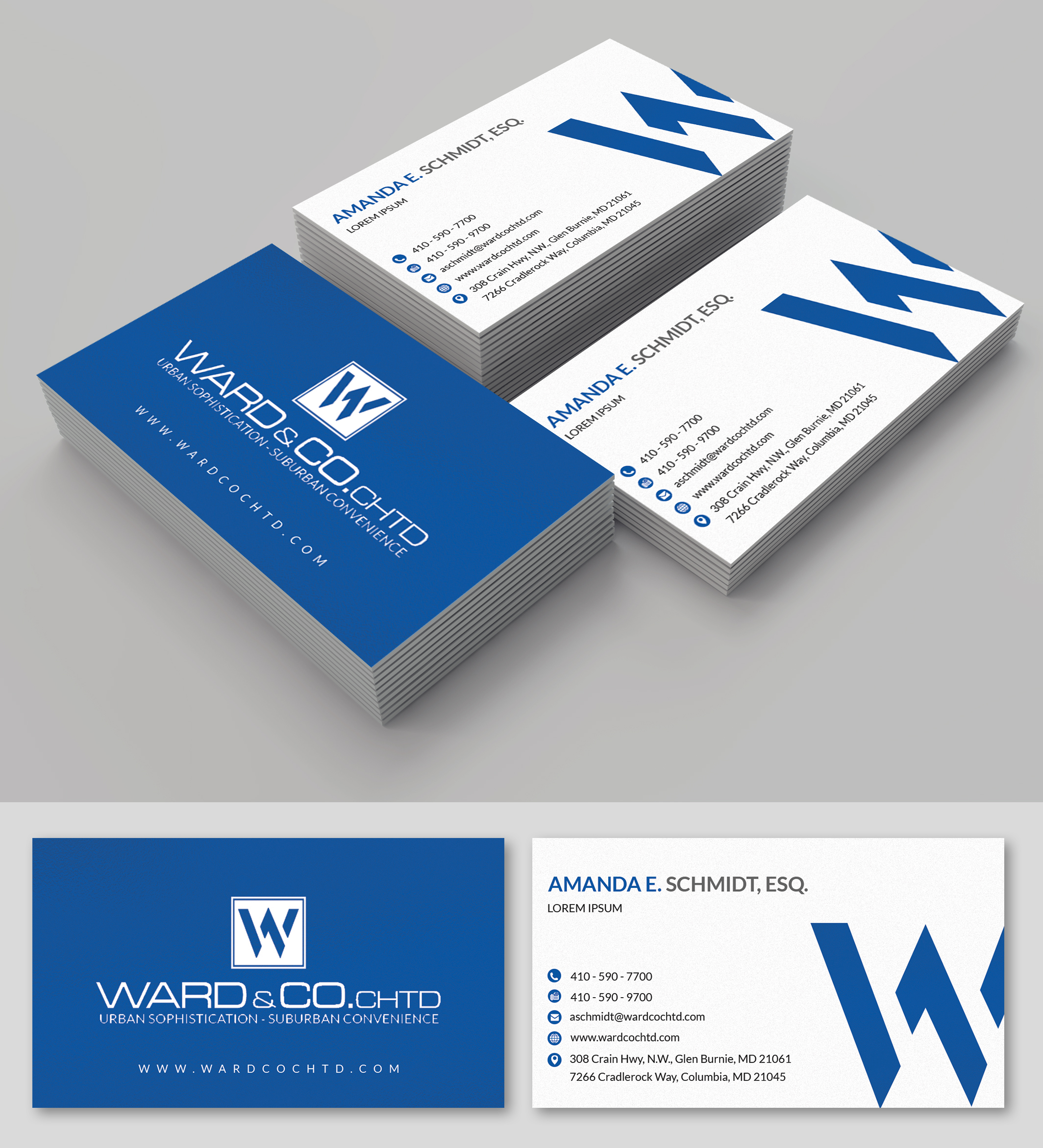 Stationery Design by SAI DESIGNS for Ward & Co Law | Design #24998816