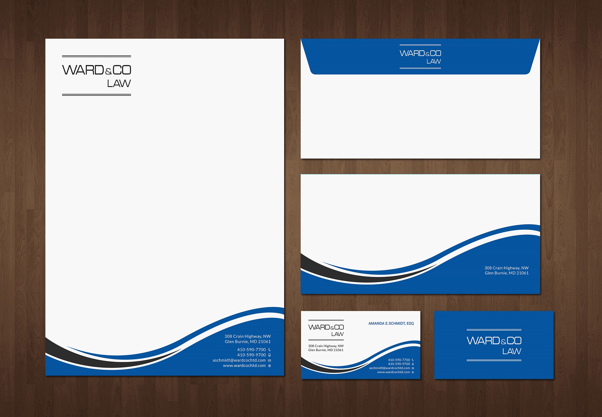 Diseño de Papelería por Tripti Ranjan Gain para Ward & Co Law | Diseño #24962928