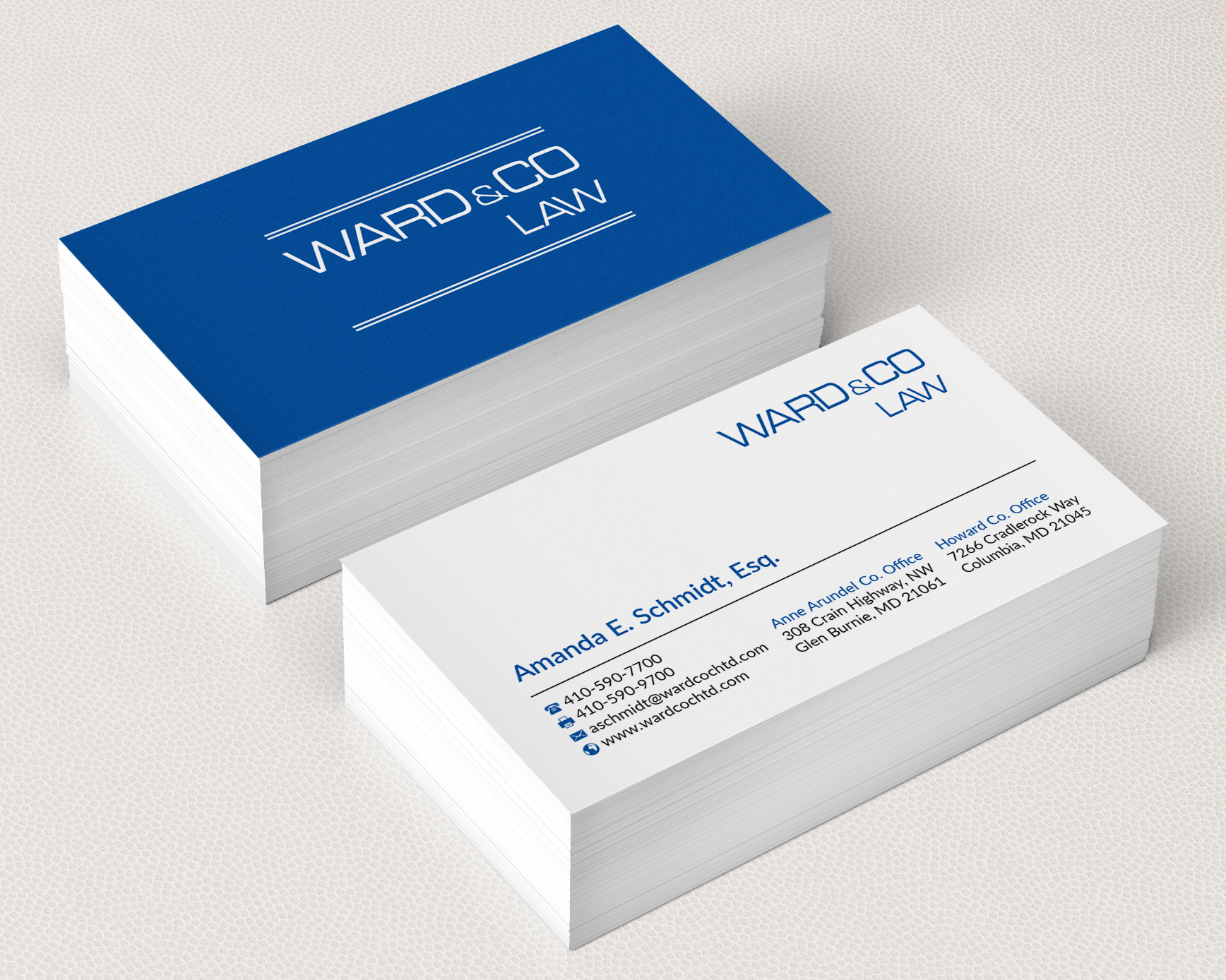 Design de Papeterie par R.design pour Ward & Co Law | Design #24963653