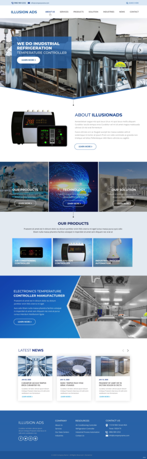 Web Design by pb for PVR Controls | Design #24965383