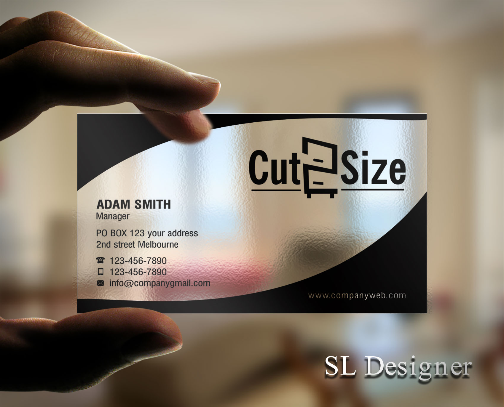 Diseño de Tarjeta de Presentación por SL Designer para DreamSpace Interiors Corp. | Diseño #24959980