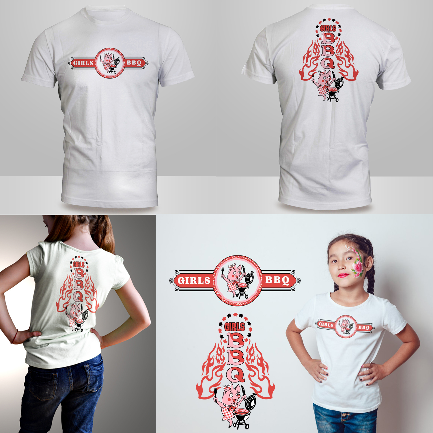 T-shirt Design by Kero for GirlsBBQ | Design #24975710