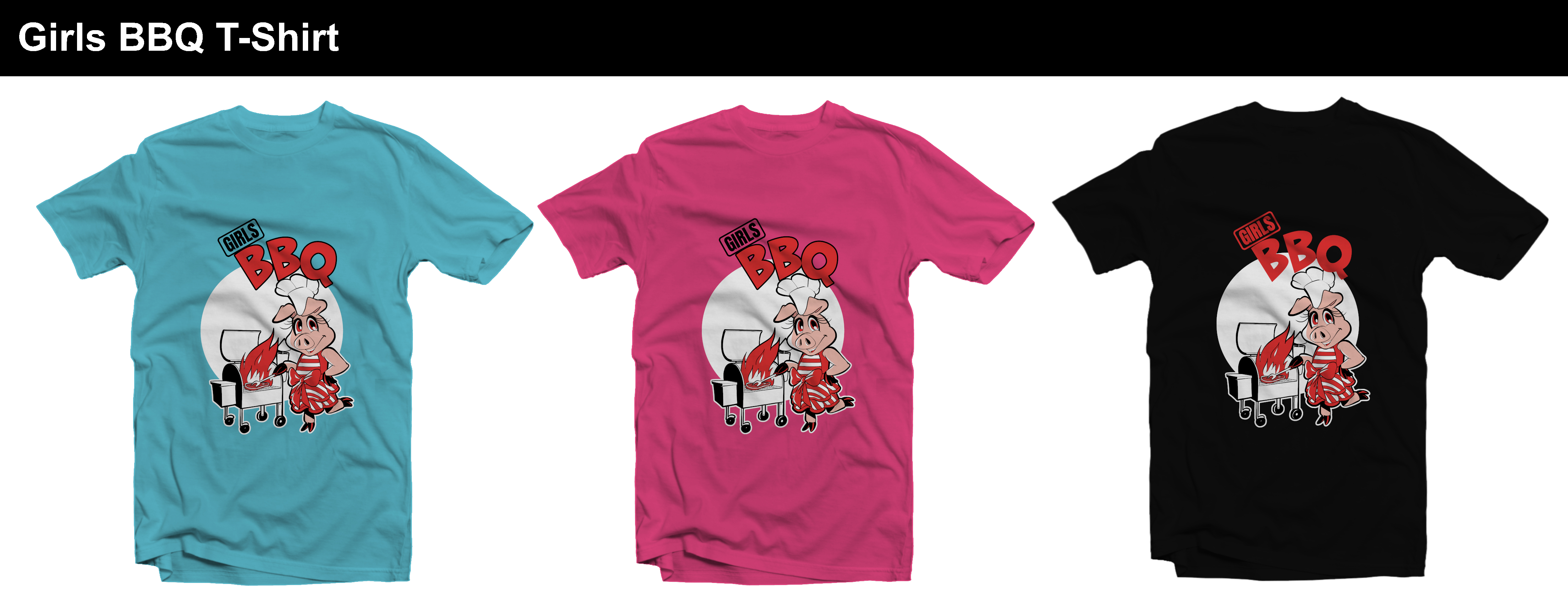 T-shirt Design by Tomi Ax for GirlsBBQ | Design #24966144