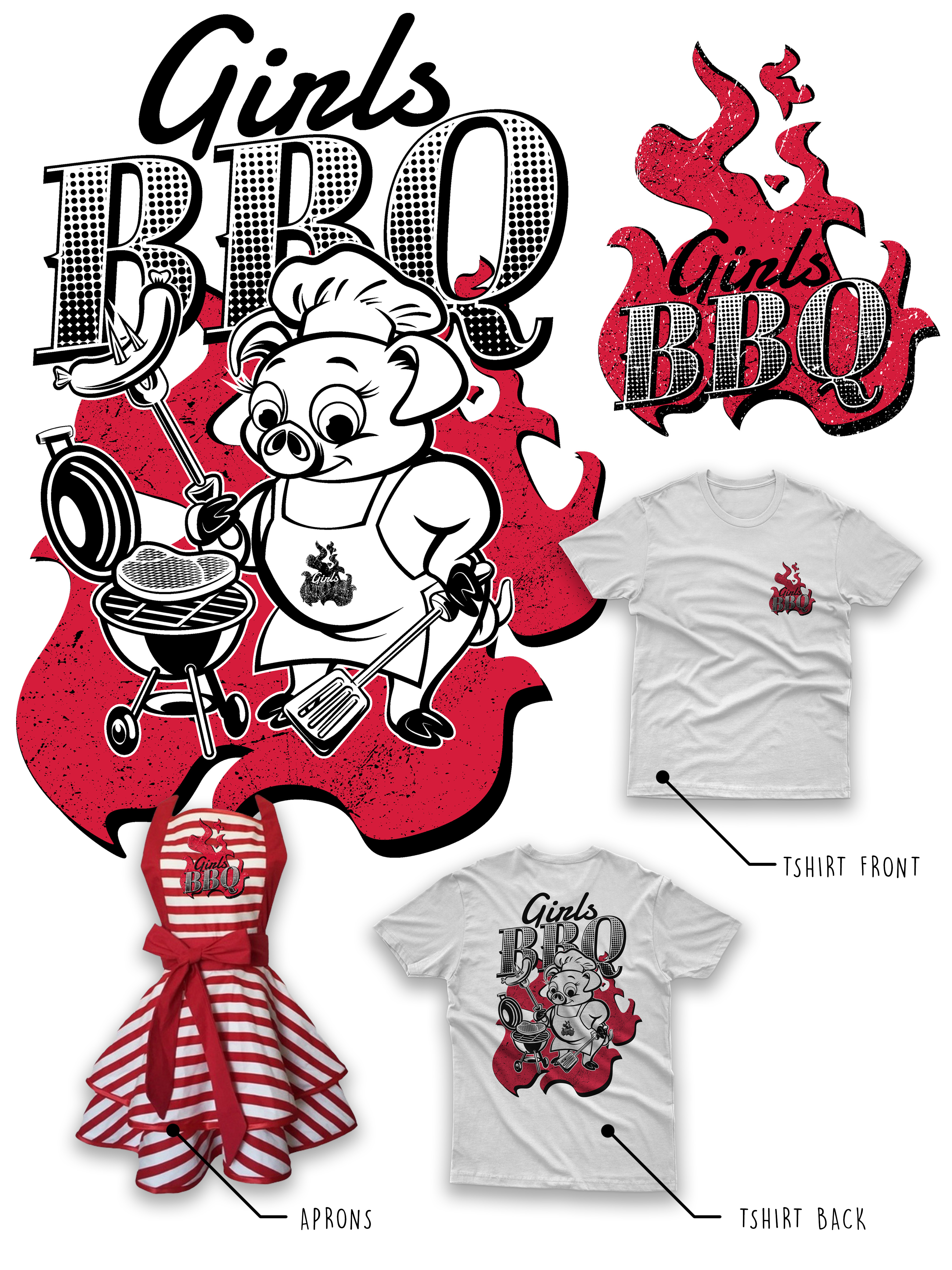 Design de T-shirt par duatitik.std pour GirlsBBQ | Design #24967492