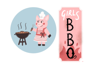 T-Shirt-Design von cleolewishinds26 für GirlsBBQ | Design: #24967286