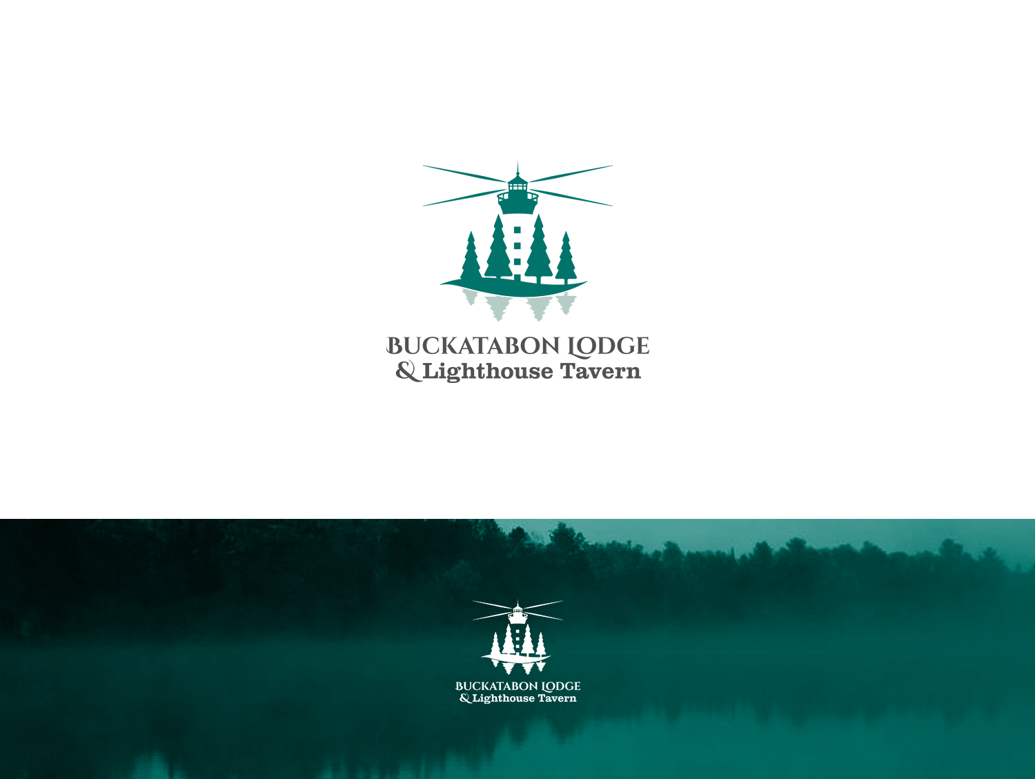 Logo Design by voltart for Buckatabon Lodge and Lighthouse Inn | Design #25015713