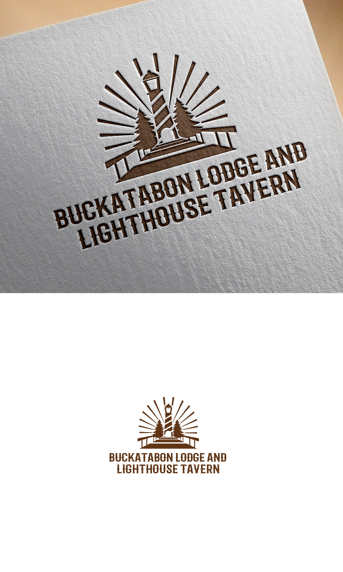 Logo Design by logo_s for Buckatabon Lodge and Lighthouse Inn | Design #24986700