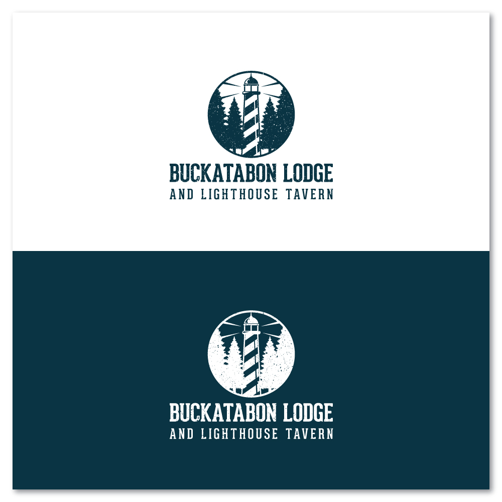 Logo Design by Sujit Banerjee for Buckatabon Lodge and Lighthouse Inn | Design #24972268