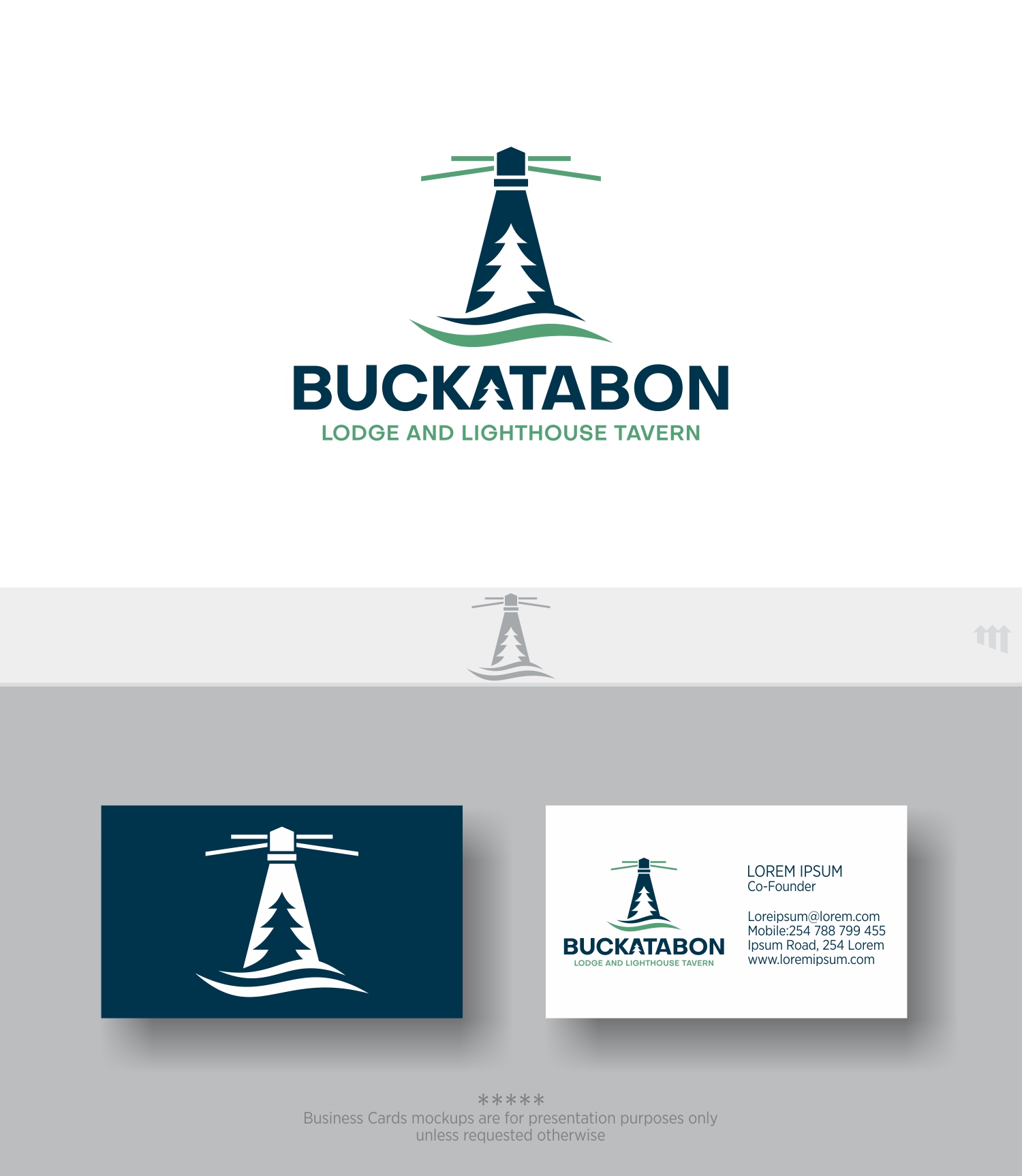 Logo Design by MBARO for Buckatabon Lodge and Lighthouse Inn | Design #24988311