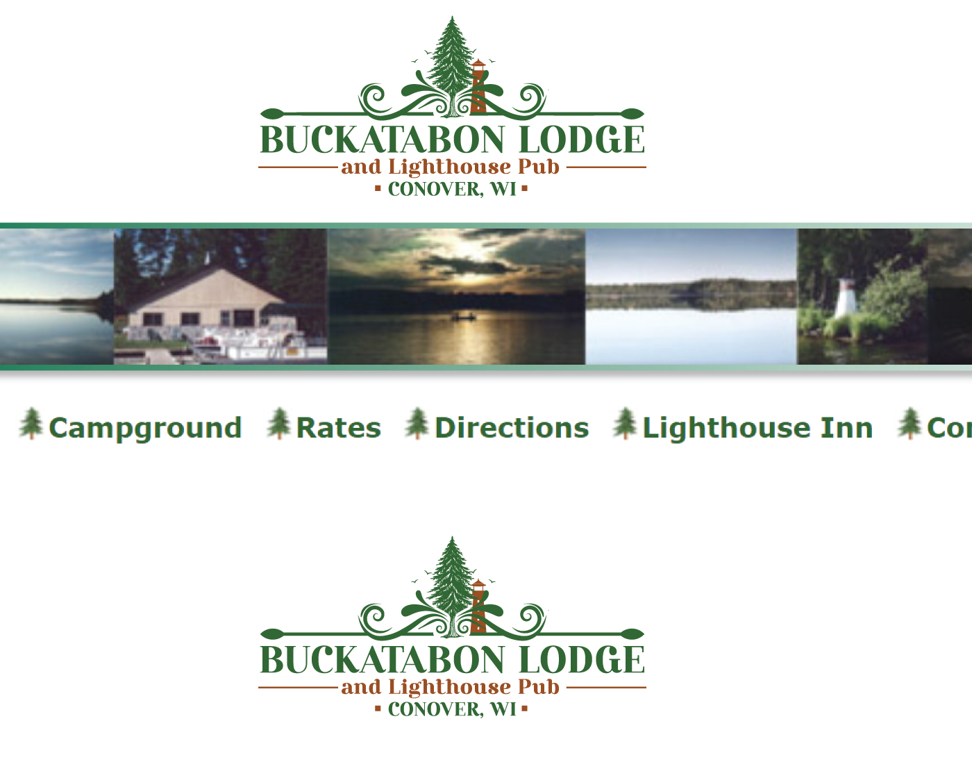 Logo Design by Rubia@ for Buckatabon Lodge and Lighthouse Inn | Design #24968653
