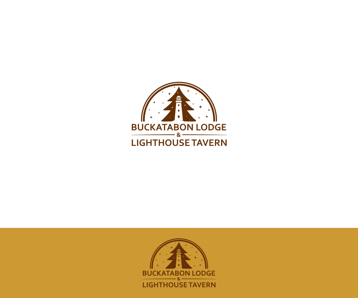 Logo-Design von k.a.n für Buckatabon Lodge and Lighthouse Inn | Design #24999398