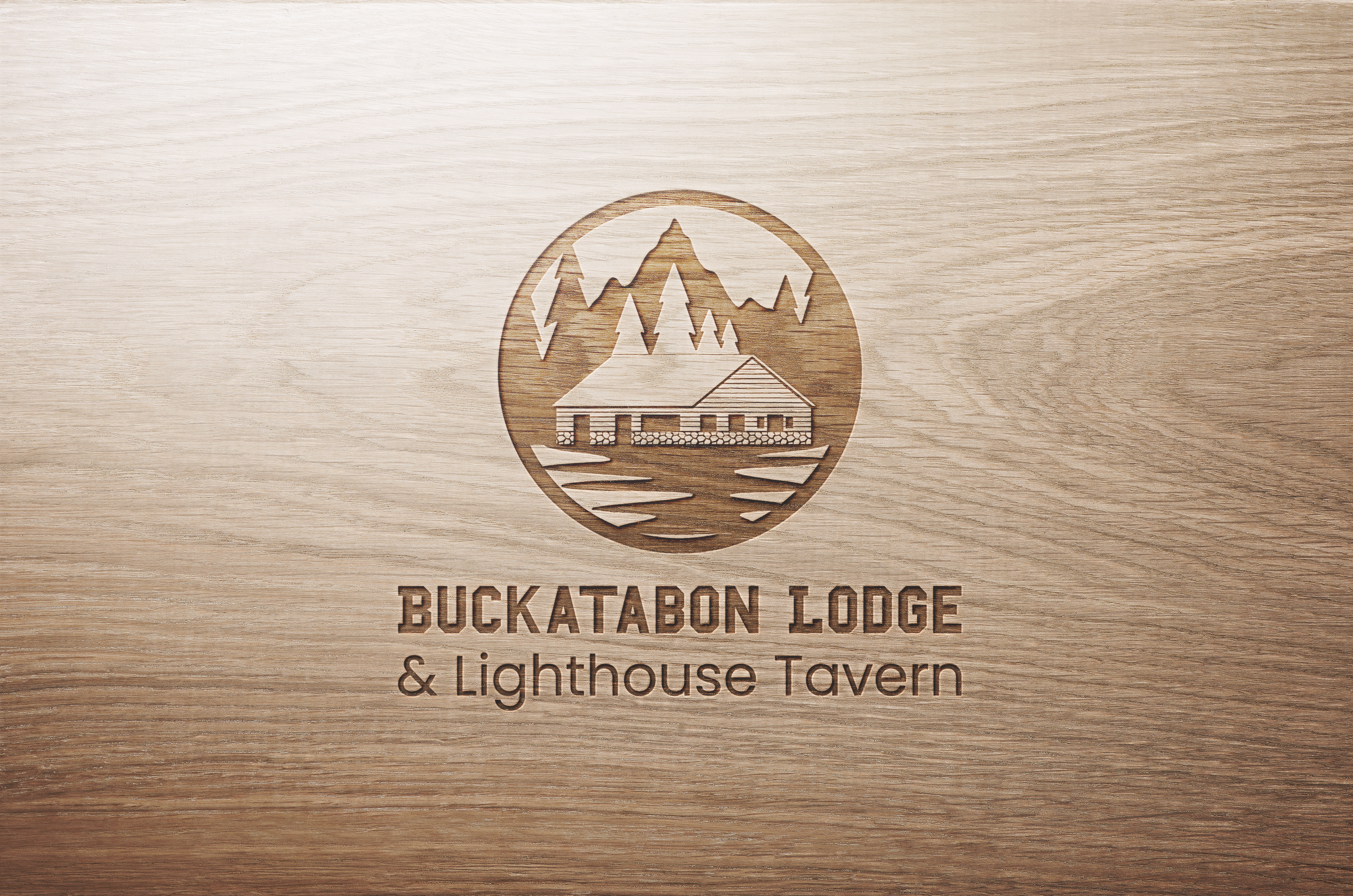 Logo Design by Bastinian for Buckatabon Lodge and Lighthouse Inn | Design #24963716