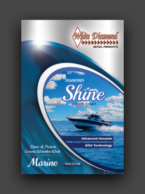 White Diamond Marine Labels | Grafik-Design von Nightmist