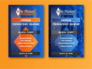 White Diamond Marine Labels | Grafik-Design von Pixper