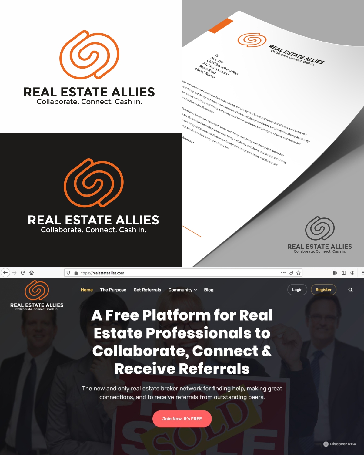 Logo Design by Regh Element for RED EMPRESARIO | Design #25007649