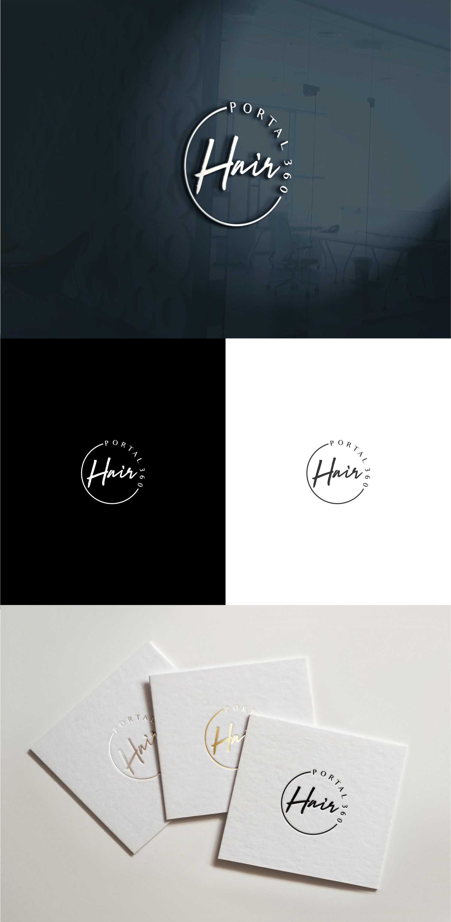 Logo Design by Liyana for Hair portal 360 | Design: #24962238