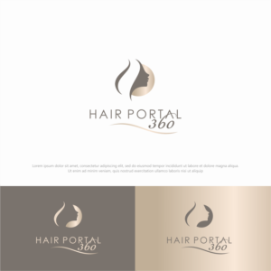 Logo Design by ThiagoB for Hair portal 360 | Design: #24962990