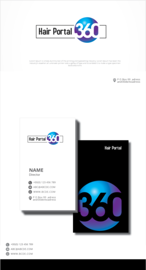 Logo Design by graphicevolution for Hair portal 360 | Design: #24963812