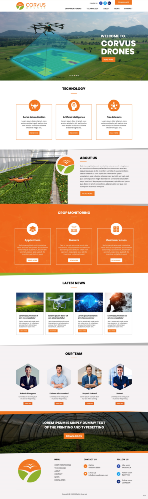 Web Design by pb for Corvus Drones BV | Design #25032727