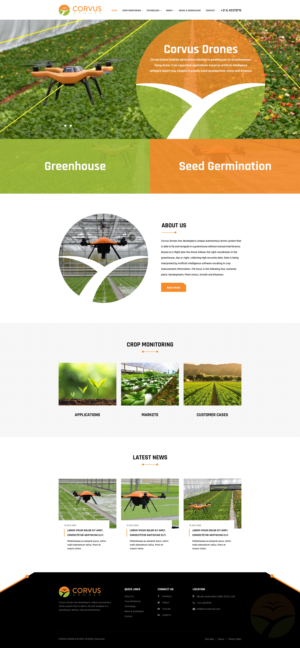 Web Design by Tamil Tech for Corvus Drones BV | Design #24974712