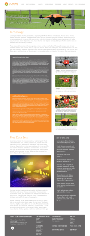 Web Design by Javelin Studio for Corvus Drones BV | Design: #25145406