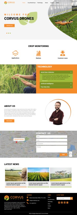 Web Design by Creative Slices for Corvus Drones BV | Design: #25018246