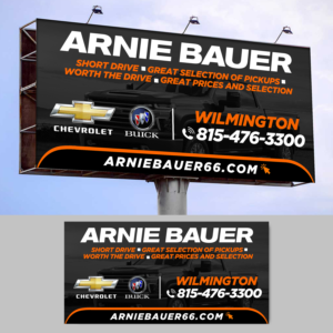 Arnie Bauer Billboard - New Chevrolet Buick Dealership | Design de Panneau par Designers Hub