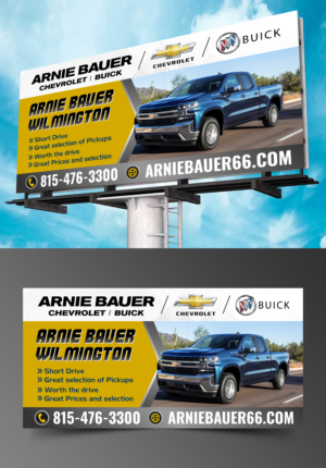 Arnie Bauer Billboard - New Chevrolet Buick Dealership | Design de Panneau par ecorokerz