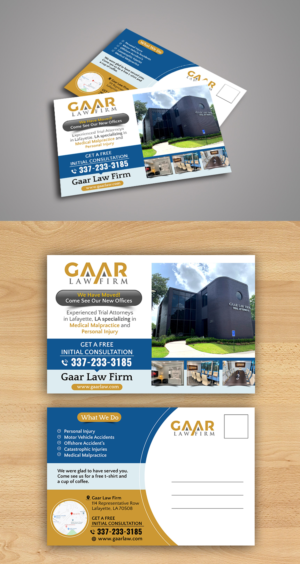 Louisiana personal injury attorney needs a postcard design | Diseño de Postal por ecorokerz
