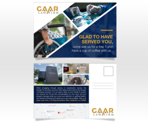 Louisiana personal injury attorney needs a postcard design | Postkarten-Design von Luniere Designs