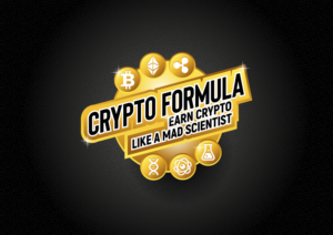 Crypto Formula - Earn Crypto like a Mad Scientist | Diseño de Logo por grrssn