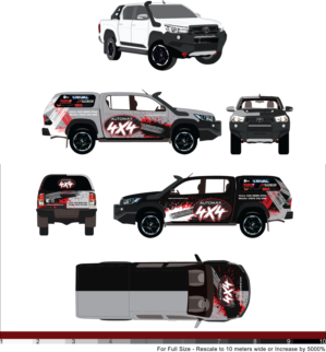 4WD Accessory business needs an exciting, eye catching full wrap design | Design de Covering de Véhicule par Javelin Studio