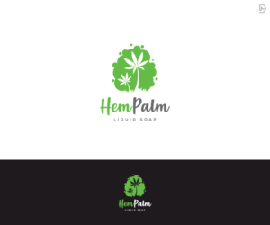 The name “HemPalm” | Logo Design by D_Mantra