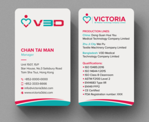 Business Card Design for an international medical business | Visitenkarten-Design von sabbir049