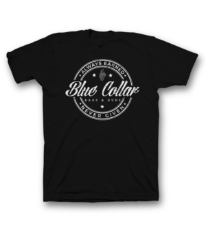 Blue Collar Rags & Duds t shirt logo design  | Diseño de Camiseta por saka.aleksandar