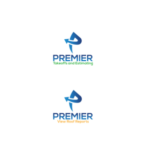 Premier Takeoffs and Estimating    2nd logo.    Premier View Roof Reports | Logo Design by ClearDesign