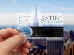 Satini Aesthetic Doctor  | Business Card Design by WebixBD
